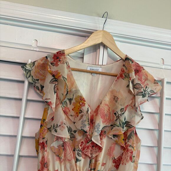 Gilli Floral Print Dress Size Large - Picture 3 of 8